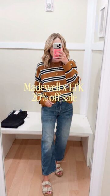 This Madewell sale is officially one you don’t want to miss 🤎🍂 Everything is 20% off through the LTK x Madewell sale, and I’m obsessed with every outfit I tried on!

The barrel jeans are SO flattering, the first sweater is an instant fall staple, and their basic tees are so good for Fall.

🍁 Comment SHOP and I’ll send you all the links! Once you open my link, just tap any Madewell item and the 20% off promo code will be waiting for you.

#MadewellStyle #FallFashion #CapsuleWardrobe #FallOutfitInspo
#LTKxMadewell / https://liketk.it/6kPcl