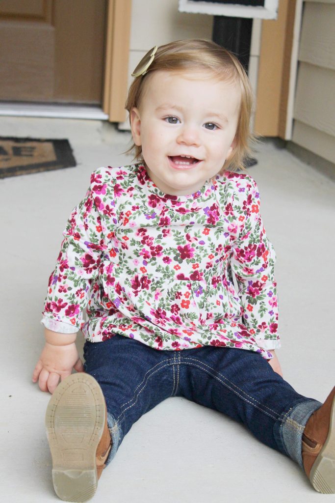 Fall Floral Toddler Fashion - Simply Clarke