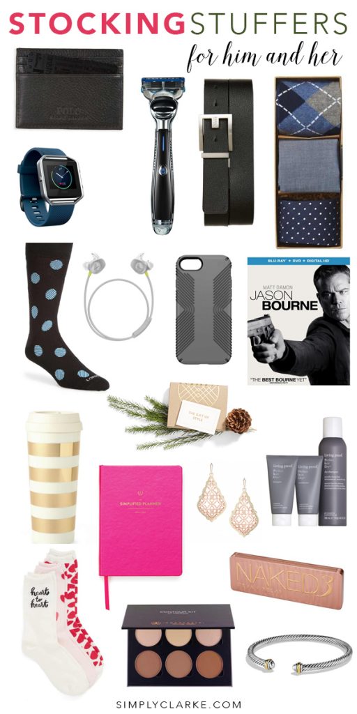 Stocking Stuffers for Him & Her - Simply Clarke