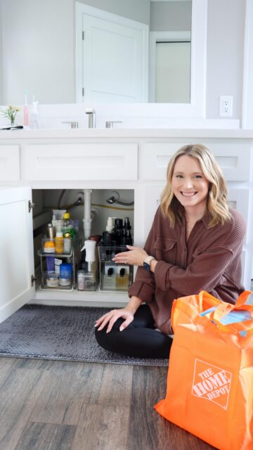 #AD I’ve been needing to de-clutter and re-organize my bathroom so badly, so I took advantage of the @HomeDepot Winter Bath Savings Event and got a few things to help me out!

They are offering up to 40% off on select Bath items. I just love how my new under cabinet organizers transformed the space and my drawer organizers are a game changer. 

Then, my scallop basket over the toilet was the perfect addition to the space. Baskets are so great for organizing - they’re stylish yet functional. 

COMMENT “shop” for the links.

It’s a great time to re-organize or upgrade your bathroom. There’s so many great items in the savings event - faucets, toilets, vanities.. etc. Check it out! #HomeDepotCreator #THDBathUpgrades