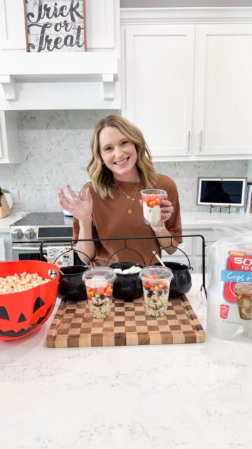 #AD Skip the traditional candy bowl! 🎃👻 This DIY Halloween candy station is such a fun way to make your Halloween party a little more festive!

I grabbed Solo cups with lids at Target so everyone can decorate their own cup, fill it with their favorite Halloween candy, and take their treats along as they enjoy the party! 🍬

I love a simple Halloween hosting idea that doubles as a fun activity for the whole family. 

Plus, Solo Party Cups are designed with convenient grips for easy holding and a unique square bottom for extra stability. Less fuss, more fun, and more time to enjoy the party!

SAVE this idea for your next Halloween get-together! 🧡

@solocup #SpookySeasonWithSolo #HalloweenPartyIdeas #HalloweenDIY #HalloweenHosting
