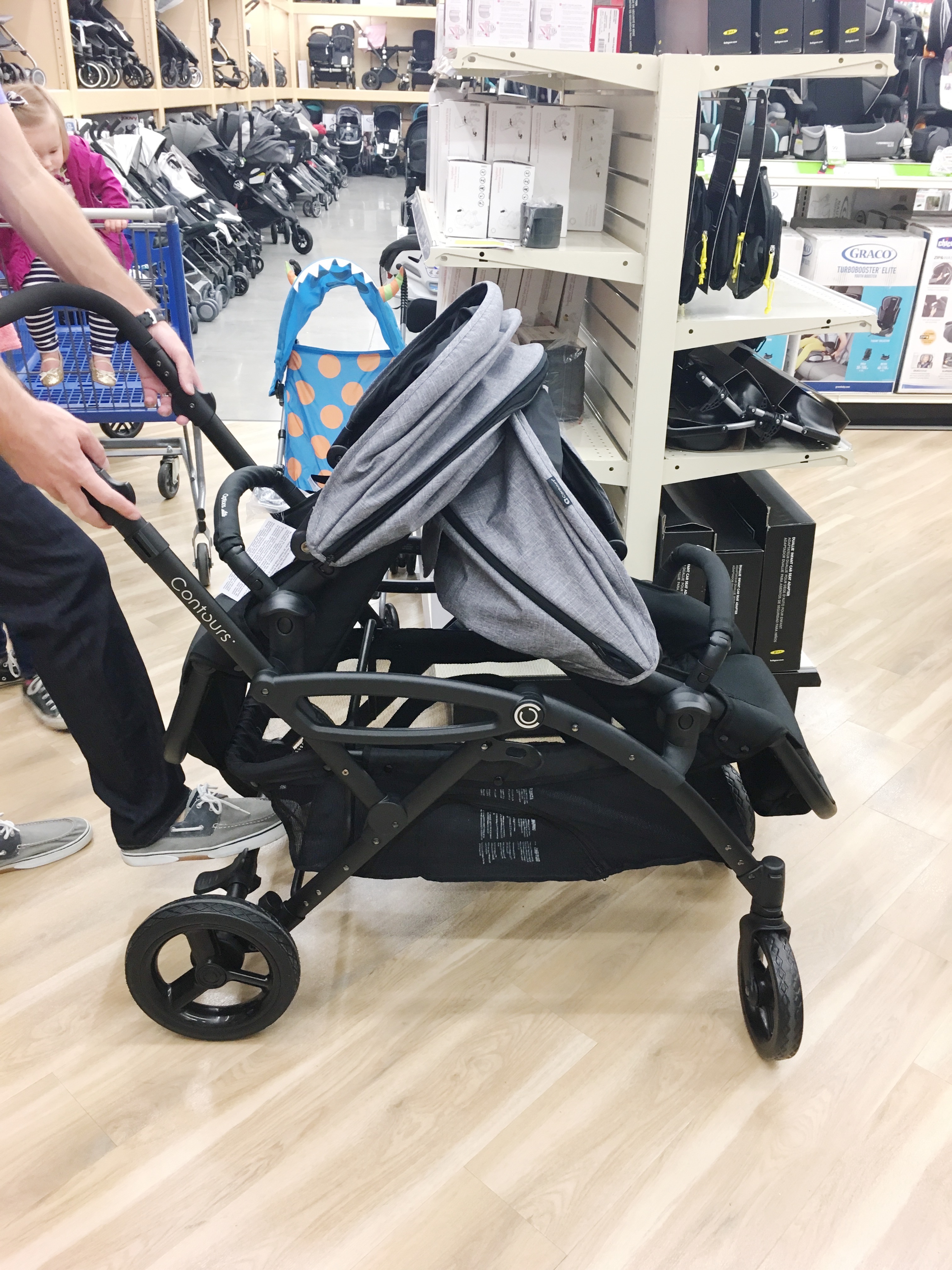 contours options elite tandem stroller car seat adapter