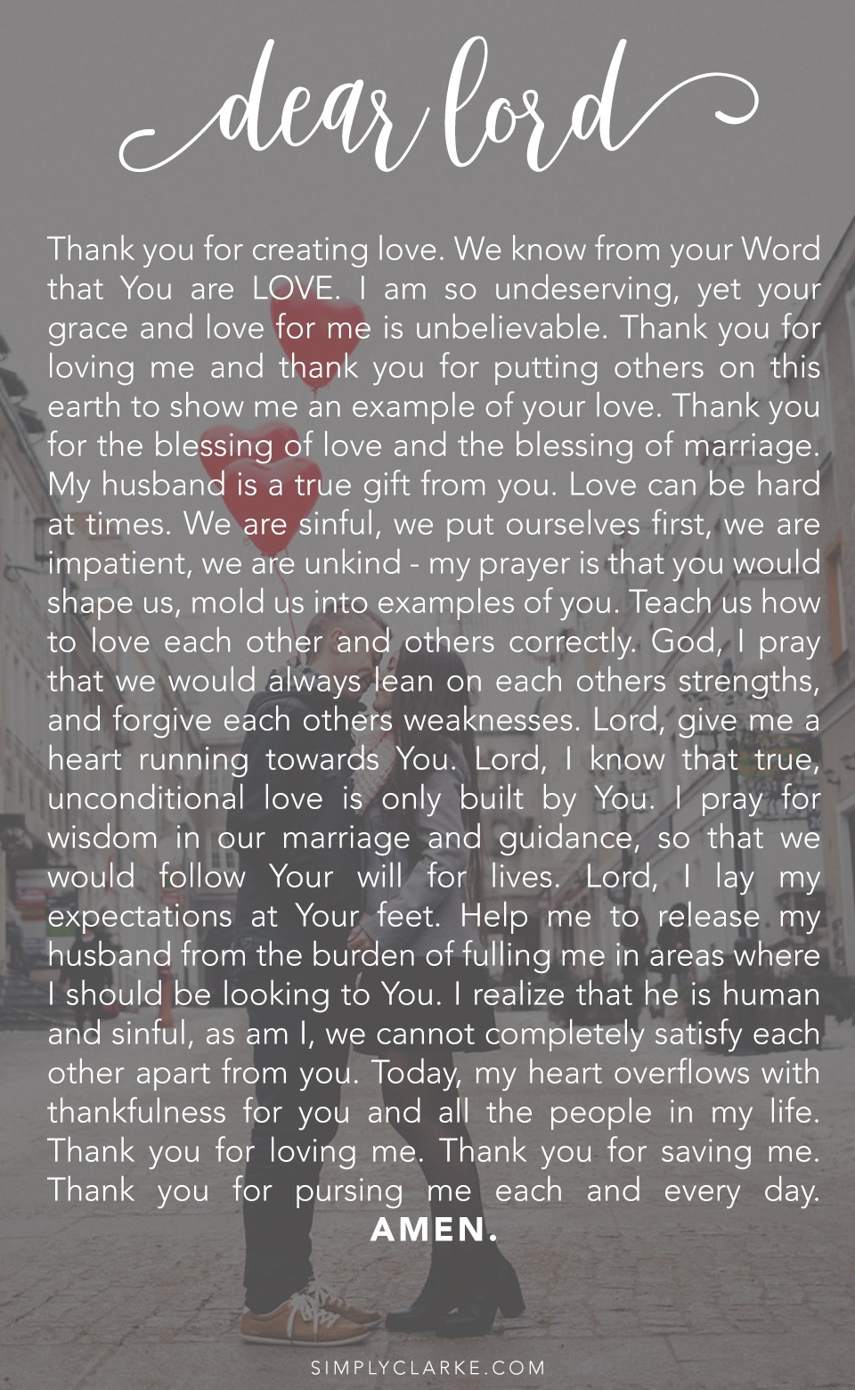 Valentine's Day Prayer - Simply Clarke