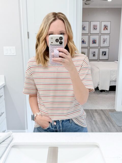 COMMENT “shop” for the link to these 6 basic tees I wear on repeat!💕🙌🏻

Are you more of a solid tee girl or a stripe tee girl?

#casuallook #momstyles #ootd #everydaystyle #amazonfashion / https://liketk.it/65o4y