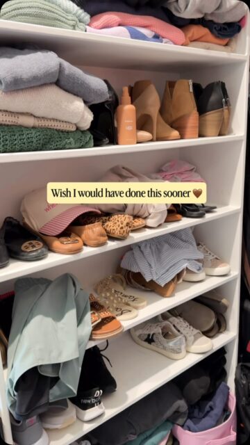Looks so much better and I have so much more space for all my shoes 🙌🏻

Shoe organization for the win! 

COMMENT “shop” for the link.

#amazonfinds #homeorganizing #organization #fallshoes
