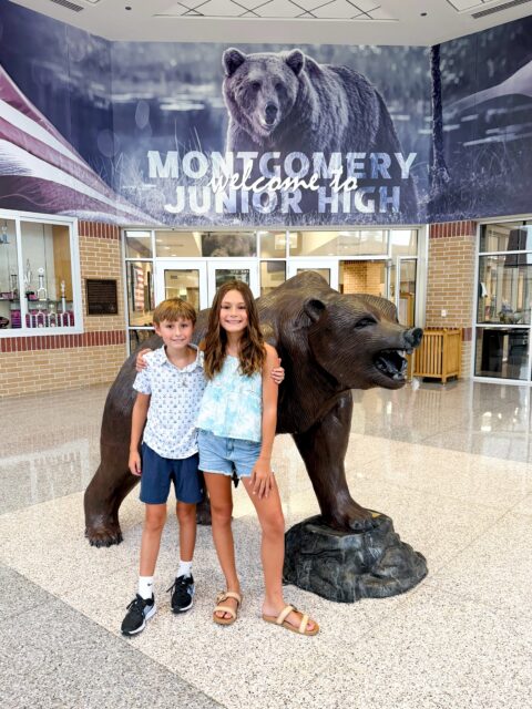 First Day of School for my 4th Grader and 6th Grader!🍎📚 I can’t believe we have a Junior Higher. 😳 It’s gonna be a great year for these two! #firstdayofschool
