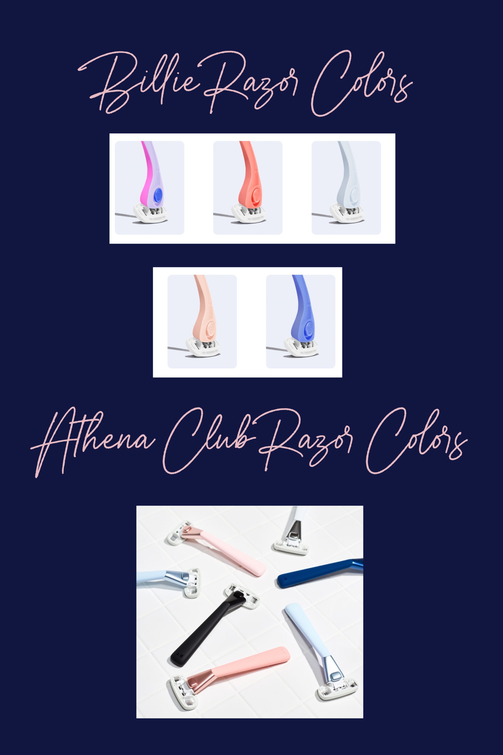 Billie vs Athena Club Razor Subscriptions Review Simply Clarke