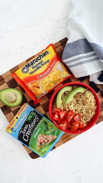 #sponsored Turning a simple pack of ramen soup into an “affordable but elevated” meal is one of my favorite kitchen hacks.🍜🔥

Today I was craving something with a little kick, so I grabbed the StarKist® Tuna Creations® BOLD Jalapeño Pouch to remix my Maruchan ramen bowl. It adds 14g of lean protein, it’s already fully cooked and seasoned, and there’s no draining or extra prep. Just add, mix, and enjoy. 

I also love that StarKist® Tuna Pouches come in 20+ delicious flavors, so you can customize your ramen soup however you’re feeling, from flavorful and bold to light and savory. 

This is such an easy, satisfying meal for busy days and I got everything from Walmart. Which StarKist flavor would you try first? 

@starkistcharlie @maruchan_inc